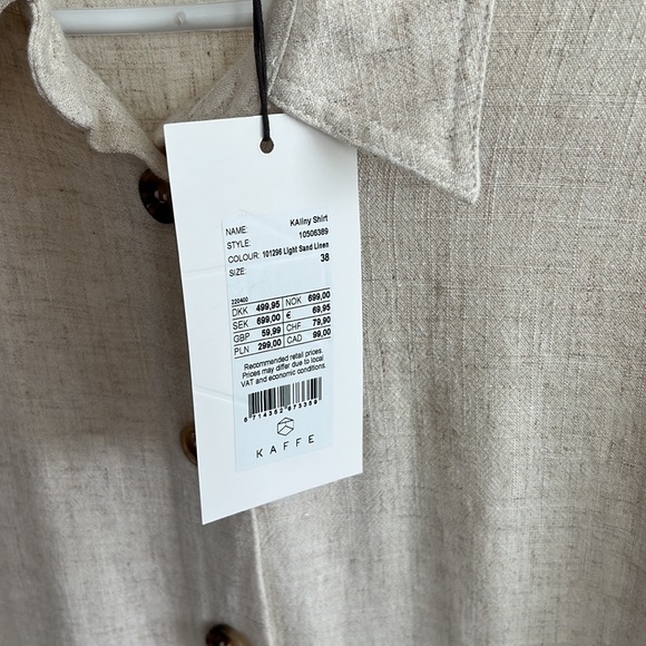 Kaffe linen blend shirt - Picture 7 of 10